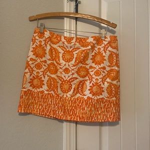 Orange Michael by Michael Kors skirt Size 8 Petite